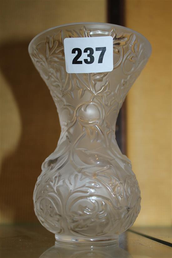 Modern Lalique waisted vase